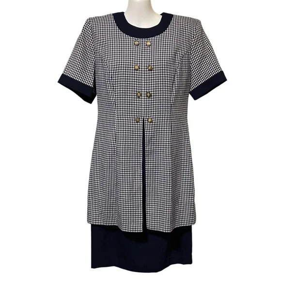 90s checkered dress 90s/Y2K Pink, Blue, and Green Plaid Dress – Kaitlyn's Vintage Closet main image 1